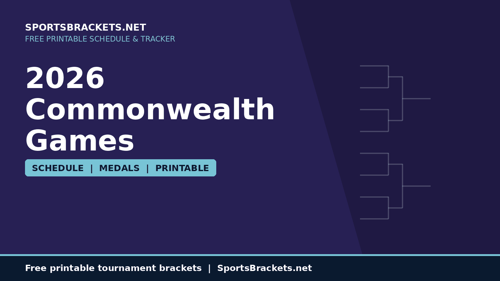 2026-commonwealth-games-hero - Sports Brackets 2026 Commonwealth Games printable schedule and medal tracker