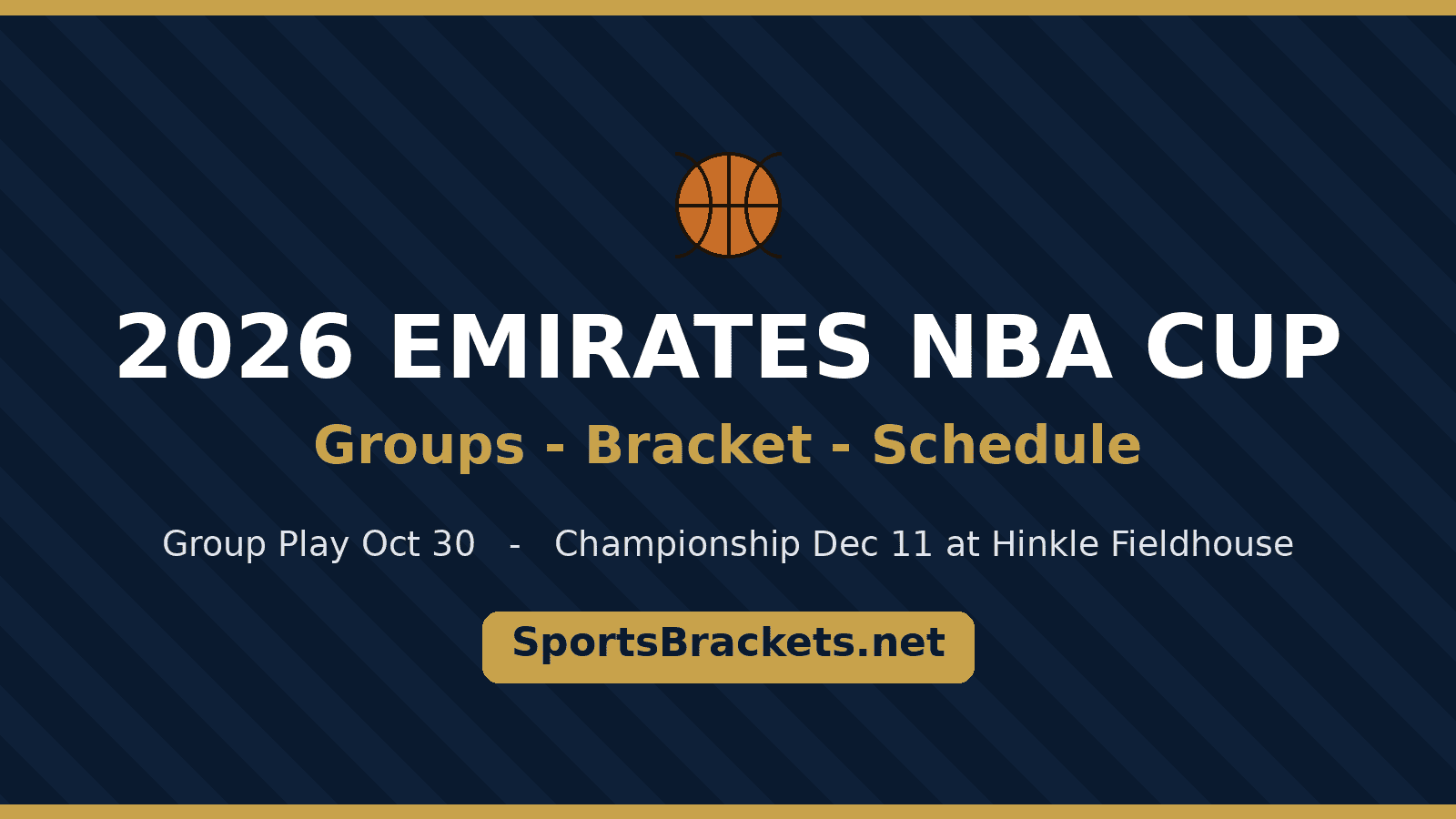 2026 Emirates NBA Cup groups and bracket printable