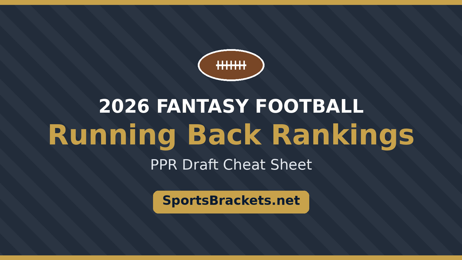 2026 fantasy football RB rankings PPR printable