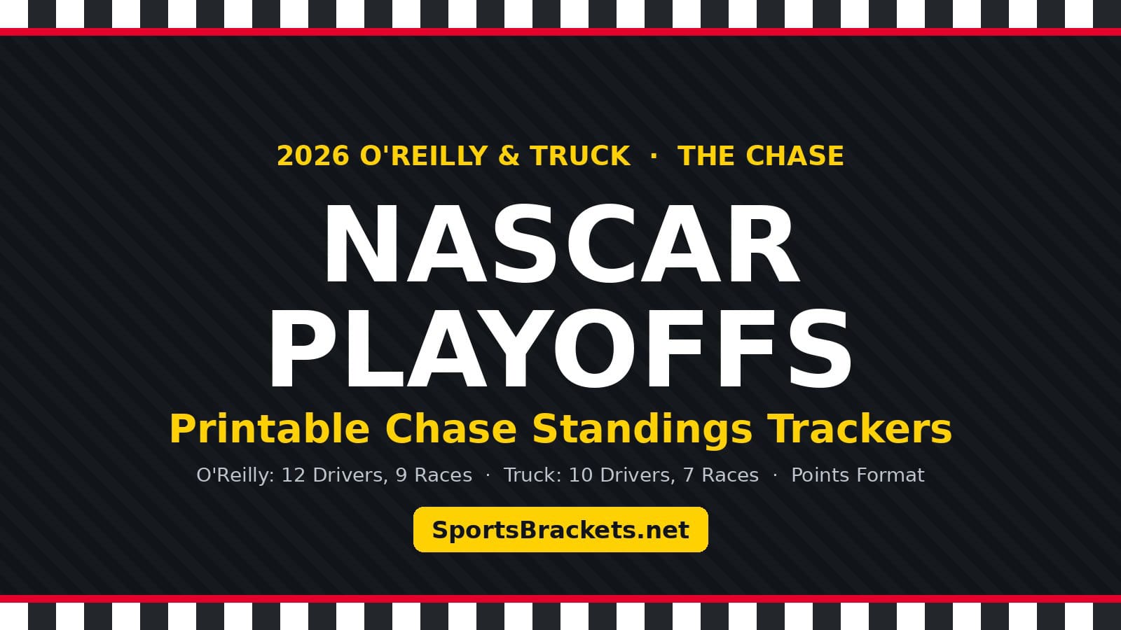 2026-nascar-oreilly-truck-playoffs-hero - Sports Brackets 2026 NASCAR O'Reilly and Truck playoffs printable Chase standings trackers