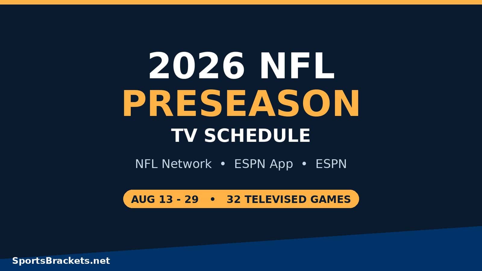 2026-nfl-preseason-tv-hero - Sports Brackets 2026 NFL Preseason TV Schedule on NFL Network and ESPN