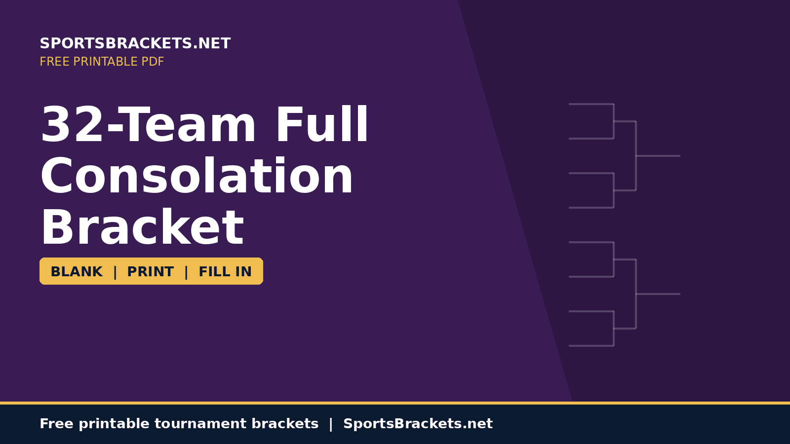 32-team full consolation bracket printable