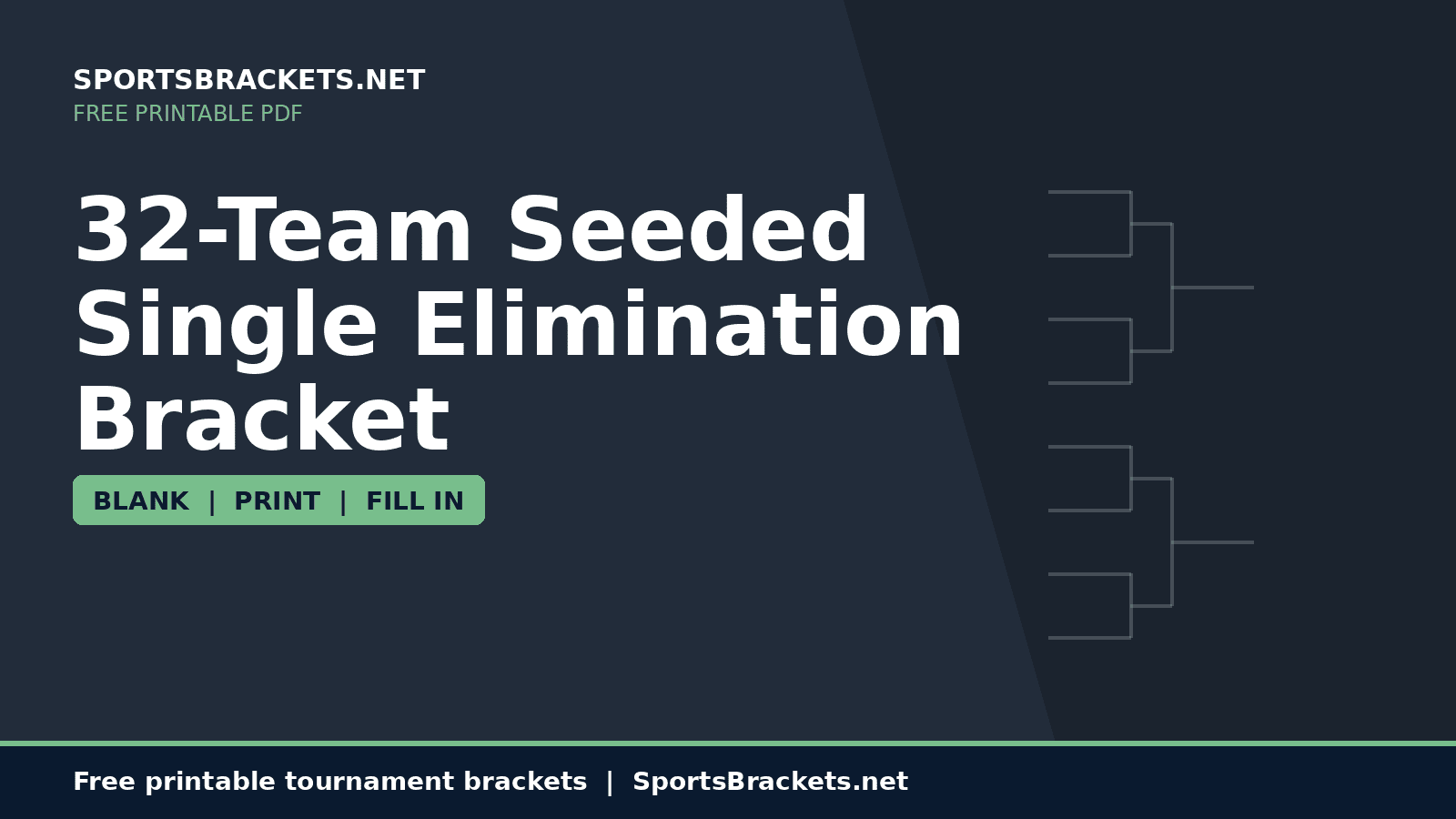 32-team-seeded-single-elimination-bracket-hero - Sports Brackets 32-Team Seeded Single Elimination Bracket printable PDF