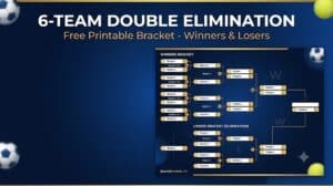 6-team double elimination bracket printable