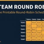 6-team round robin schedule printable