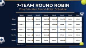 Read more about the article 7-Team Round Robin Schedule: Free Printable PDF
