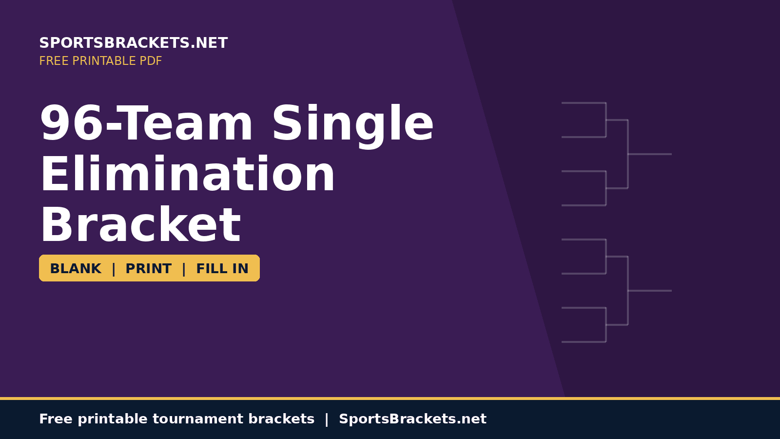 96-team-single-elimination-bracket-hero - Sports Brackets 96-team single elimination bracket printable