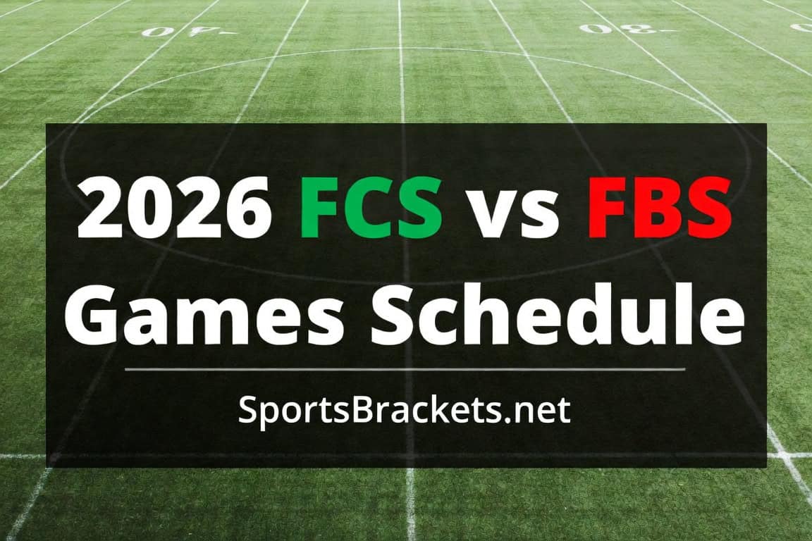 2026 FCS vs FBS games schedule