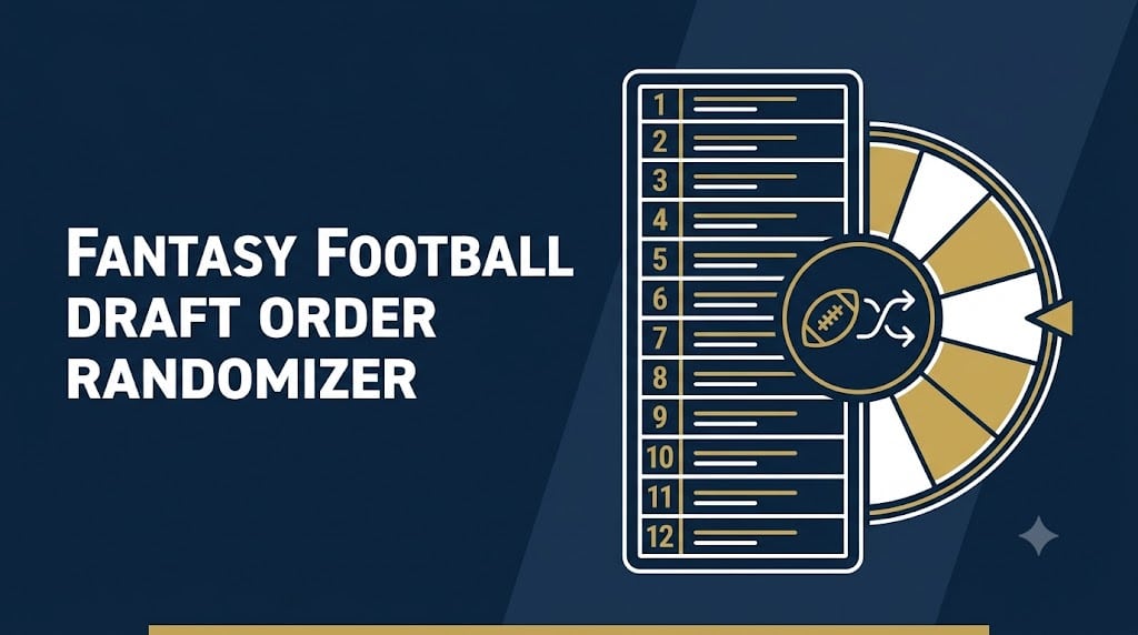 Fantasy Football Draft Randomizer - Sports Brackets Fantasy football draft order randomizer snake board