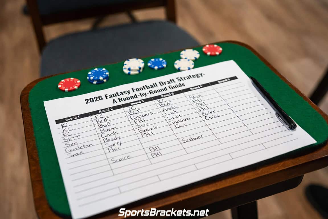 2026 fantasy football draft strategy round-by-round guide