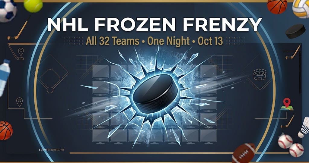 NHL Frozen Frenzy 2026 schedule printable