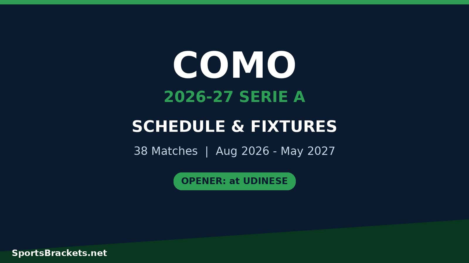 como 2026 27 schedule