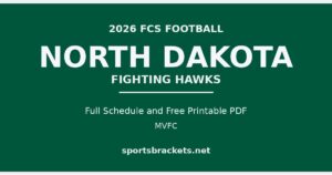 Read more about the article 2026 North Dakota Football Schedule and Printable PDF
