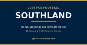 Read more about the article 2026 Southland Football Schedule and Standings Tracker