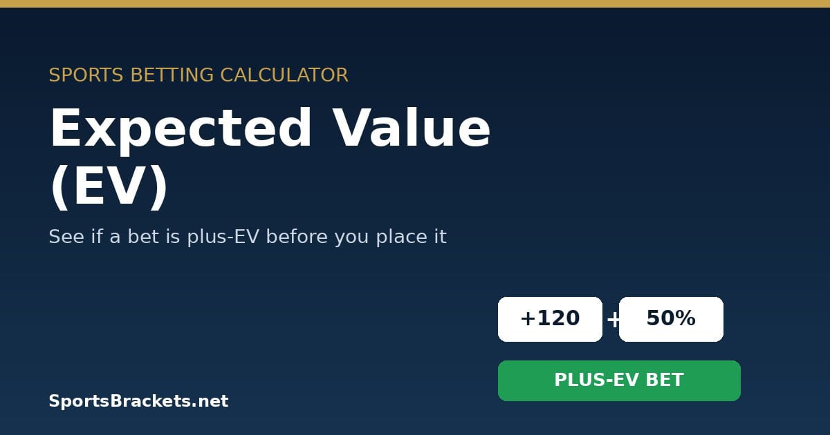 Expected value betting guide: is a bet plus-EV
