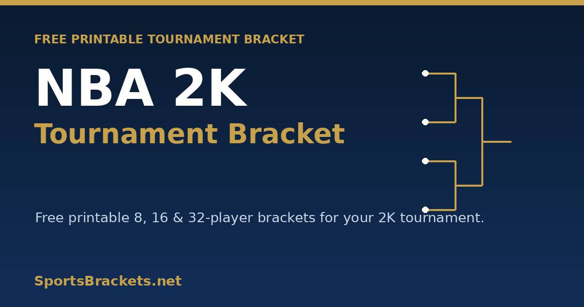 hero-nba-2k-bracket - Sports Brackets nba 2k tournament bracket printable template, 8, 16 and 32 players