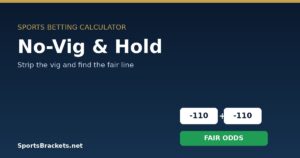 Read more about the article No-Vig Odds and Hold Explained: Find the Fair Line