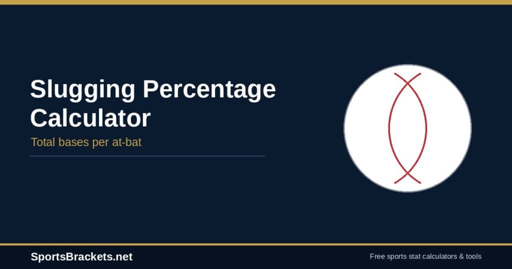 How to Calculate Slugging Percentage: Formula + Example | SportsBrackets