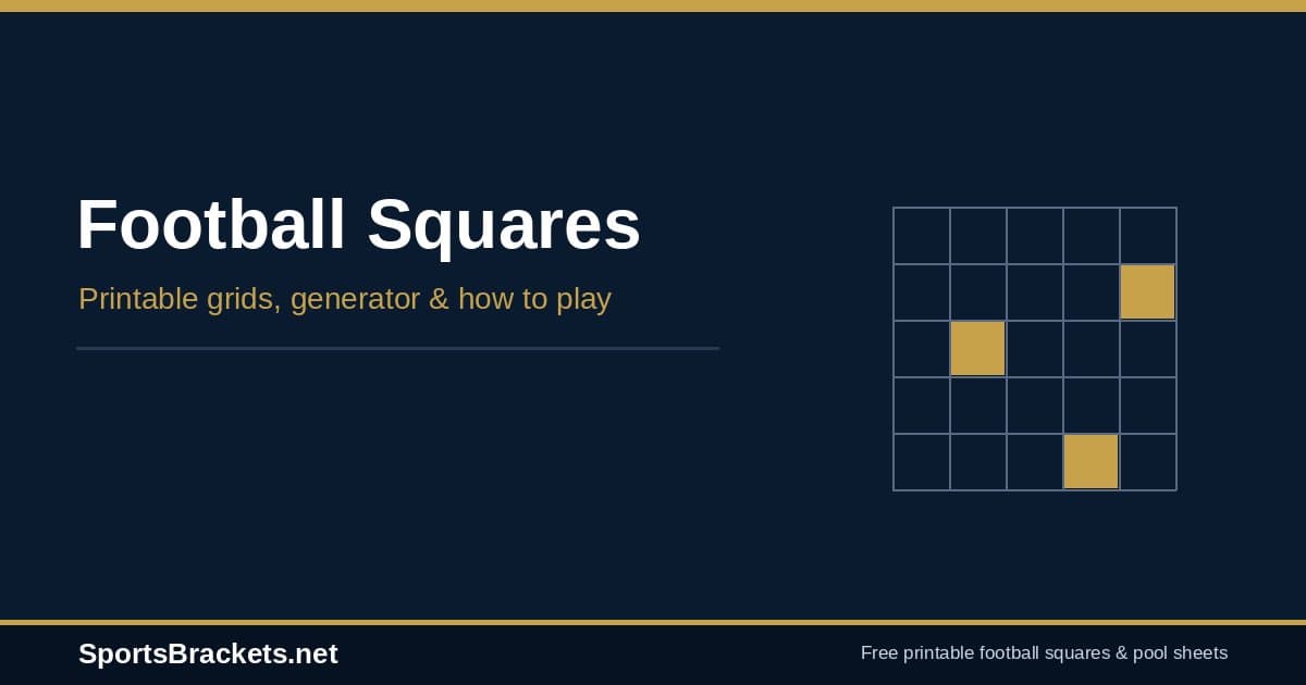 hero-squares - Sports Brackets Football squares printable grids and generator