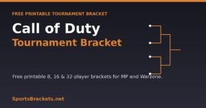 call of duty tournament bracket printable template