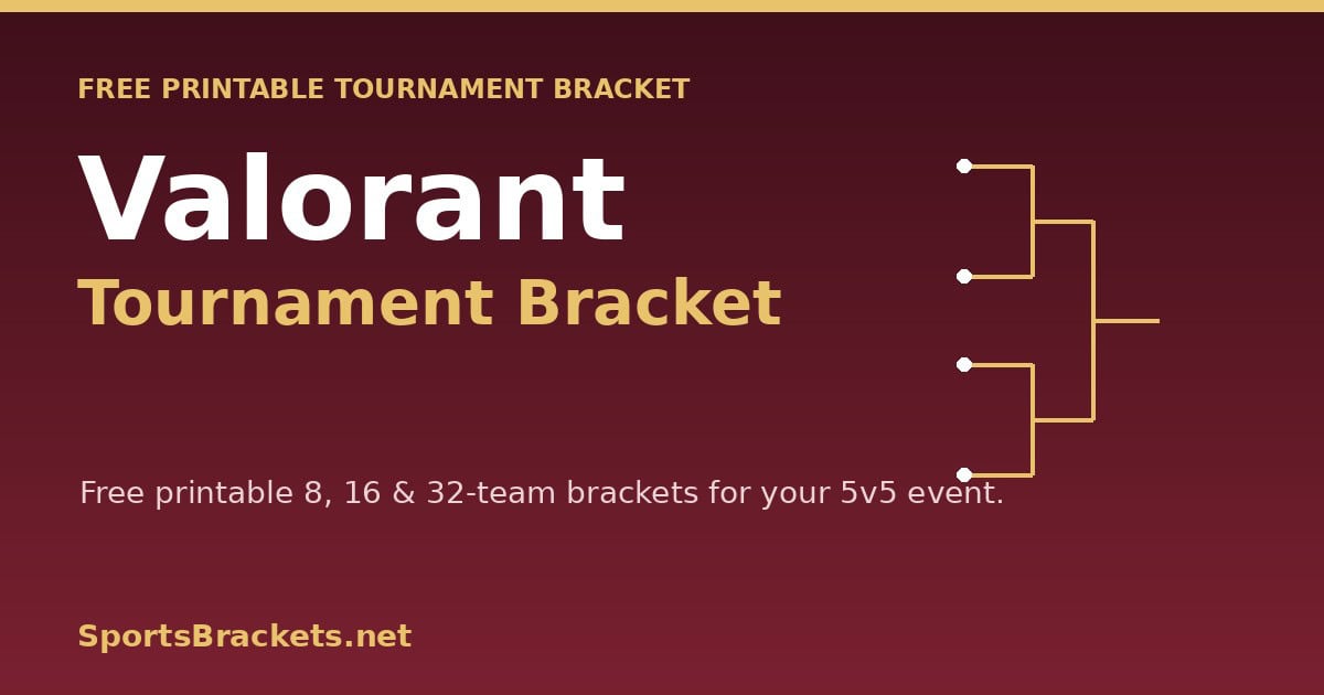 hero-v2-valorant-bracket - Sports Brackets valorant tournament bracket printable template, 8, 16 and 32 sizes