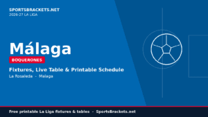 Read more about the article Malaga 2026-27 Schedule: La Liga Fixtures, Printable PDF & How to Watch