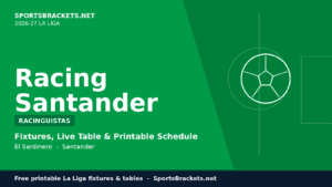 Read more about the article Racing Santander 2026-27 Schedule: La Liga Fixtures, Printable PDF & How to Watch