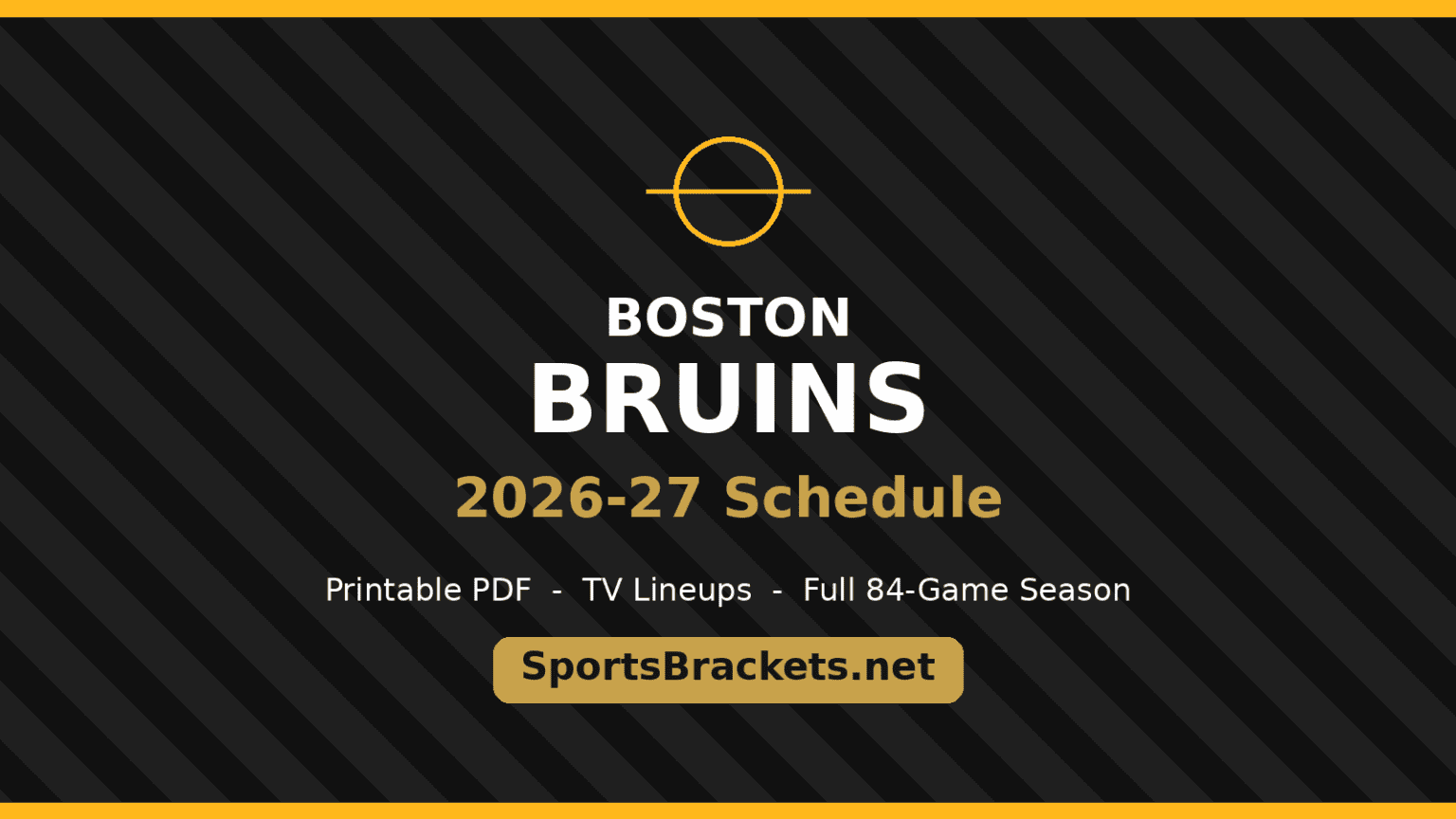 Bruins Schedule 2027 Printable