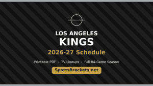 Read more about the article Los Angeles Kings 2026-27 Schedule: Printable PDF, Dates & TV