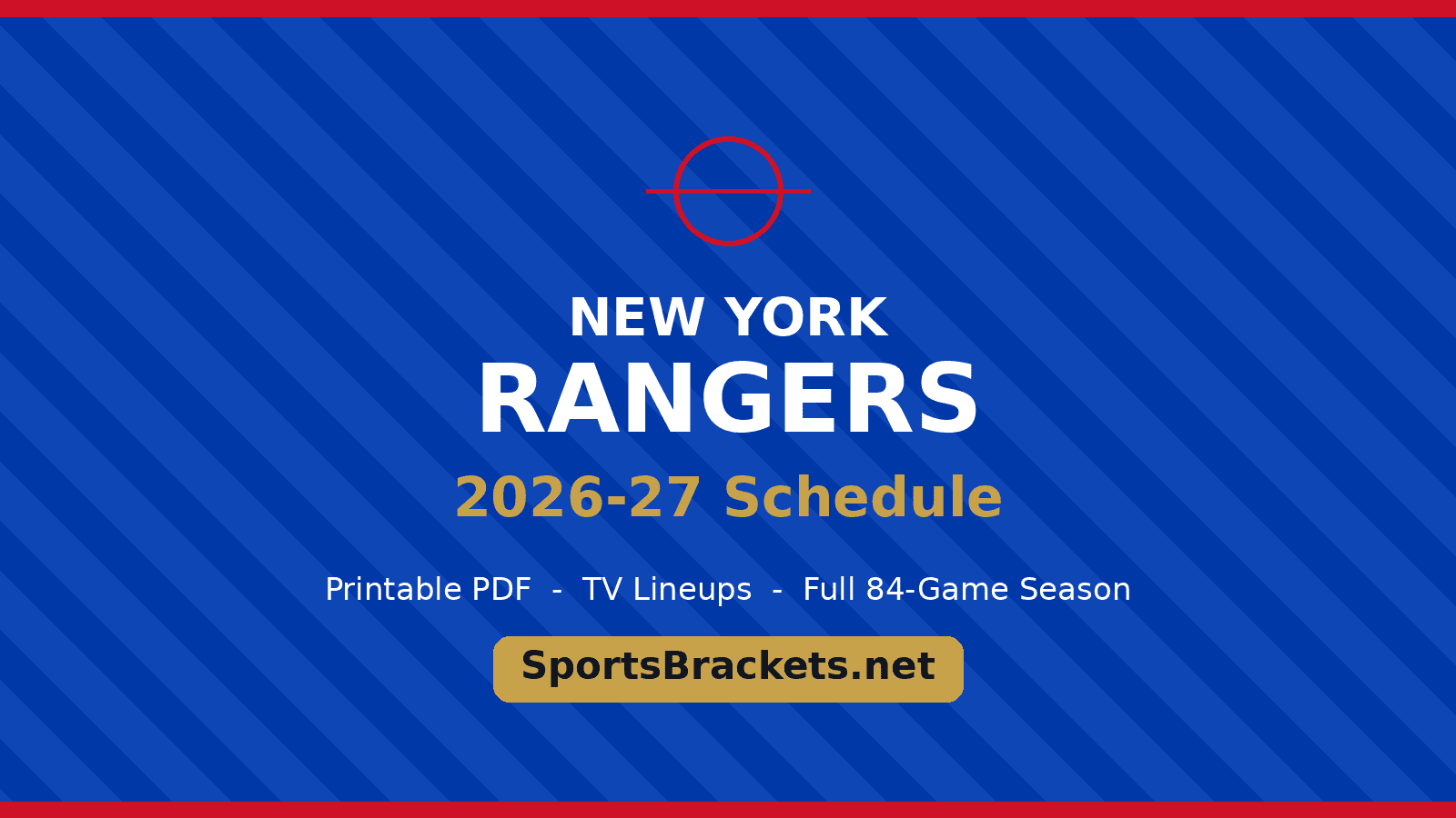 New York Rangers 2026-27 schedule printable schedule