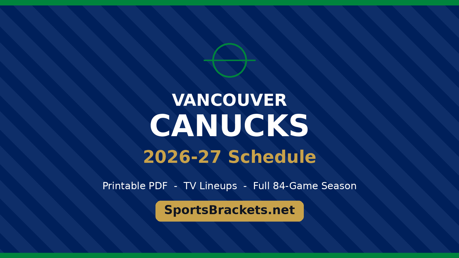 Vancouver Canucks 2026-27 schedule printable schedule
