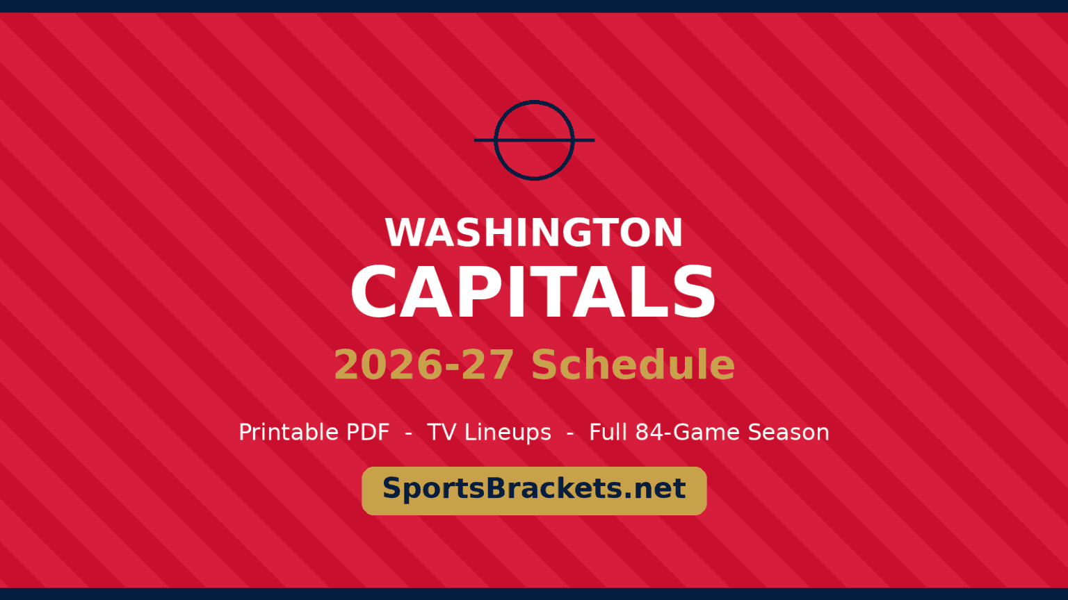 Washington Capitals Promotional Schedule 2027 23