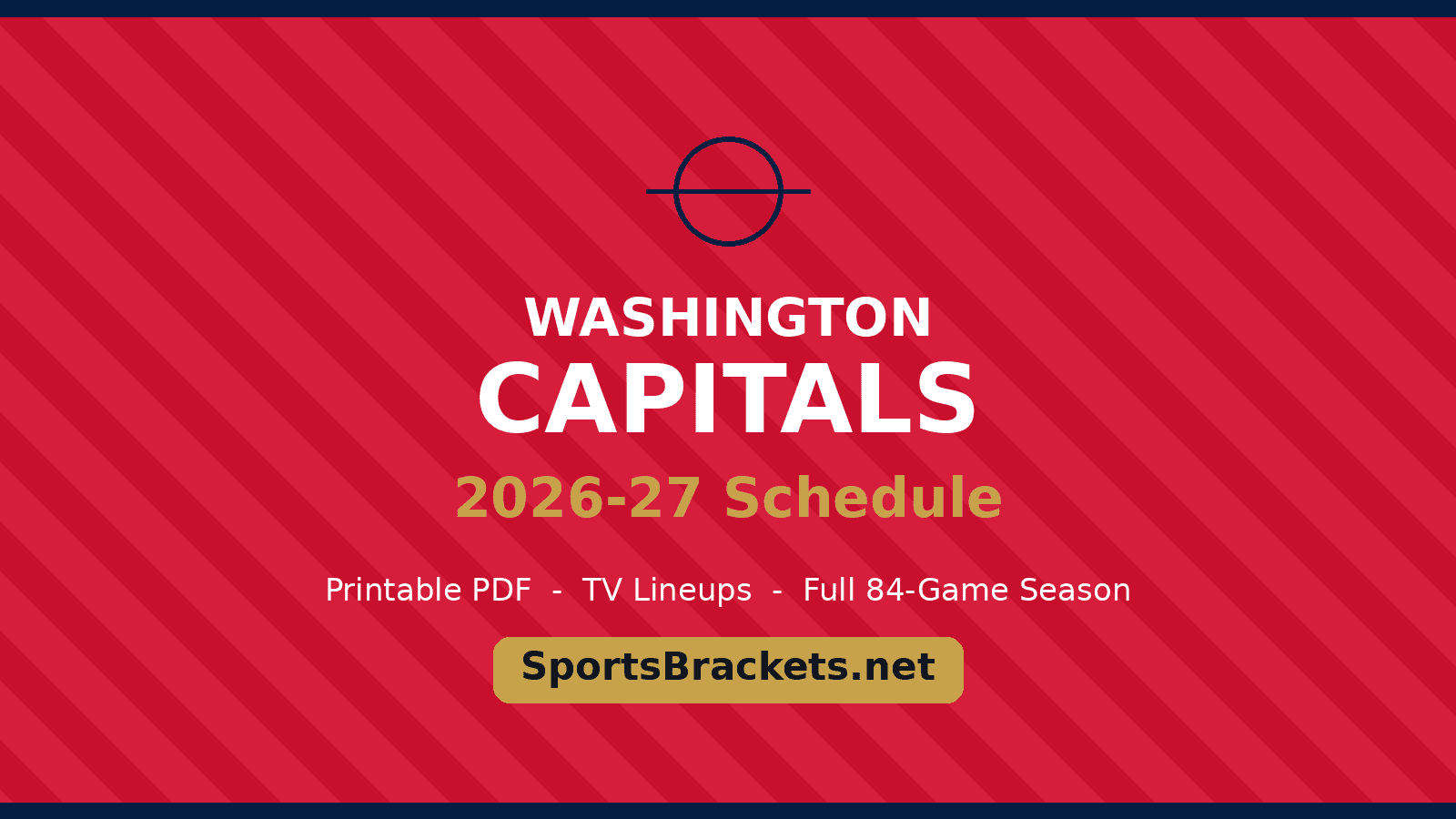 Washington Capitals 2026-27 schedule printable schedule
