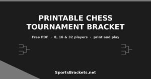 Read more about the article Free Printable Chess Tournament Bracket (8, 16, 32)