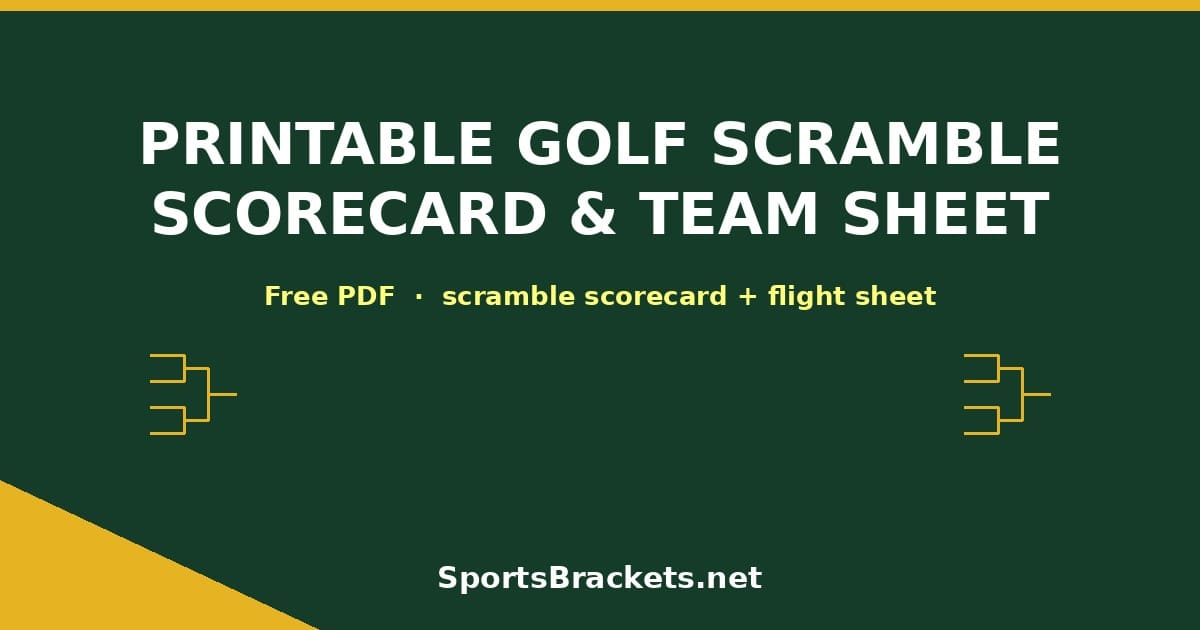 printable-golf-scramble-scorecard-hero - Sports Brackets Printable golf scramble scorecard and team sheet