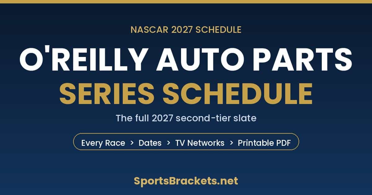 Volleyball Roster Sheet.pdf 2027 NASCAR O'Reilly Auto Parts Series Schedule: Dates, TV & PDF