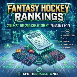 Read more about the article 2026-27 Fantasy Hockey Rankings: Top 200 Cheat Sheet (Printable PDF)