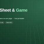 Flag football score sheet with a two-team scoreboard, scoring log, and team stats box