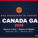 2026 NBA Canada Games schedule - Raptors vs Heat and Raptors vs Clippers, Quebec City and Vancouver