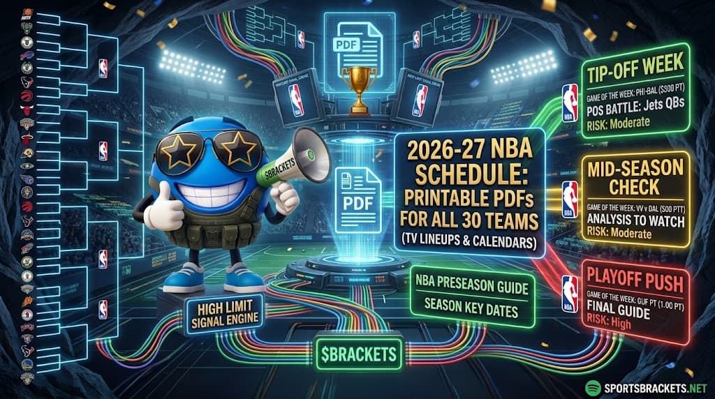 2026-27 NBA Printable Schedules - All 30 Teams
