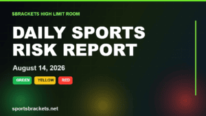 Daily Sports Risk Report August 14 2026 tiered MLB angles and trap alerts hero