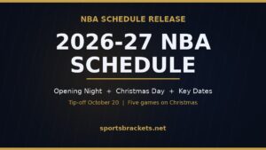 Read more about the article 2026-27 NBA Schedule Release: Opening Night, Christmas Day and Key Dates