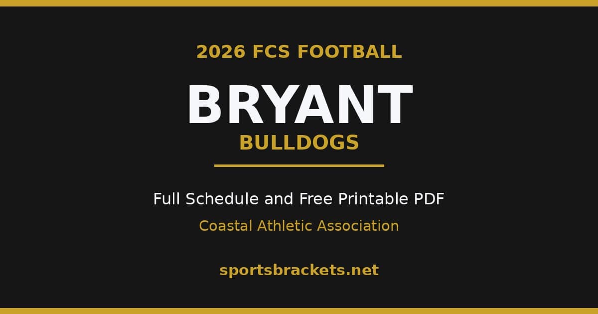 2026 Bryant Bulldogs football schedule