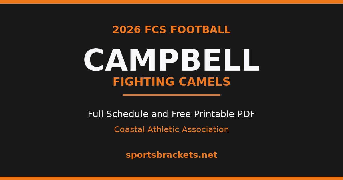 2026 Campbell Fighting Camels football schedule