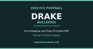 Read more about the article 2026 Drake Football Schedule and Printable PDF