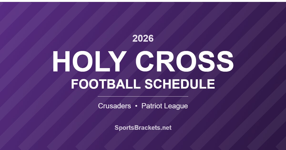 2026 Holy Cross Crusaders football schedule