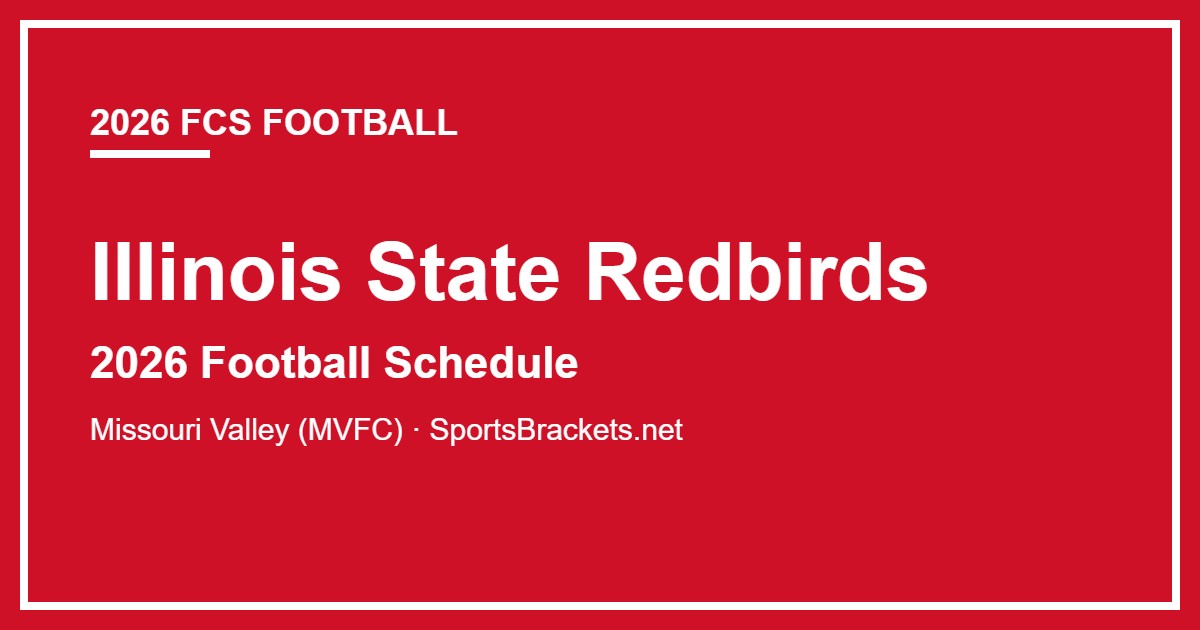 2026 Illinois State Redbirds football schedule