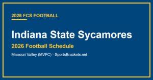 2026 Indiana State Sycamores football schedule