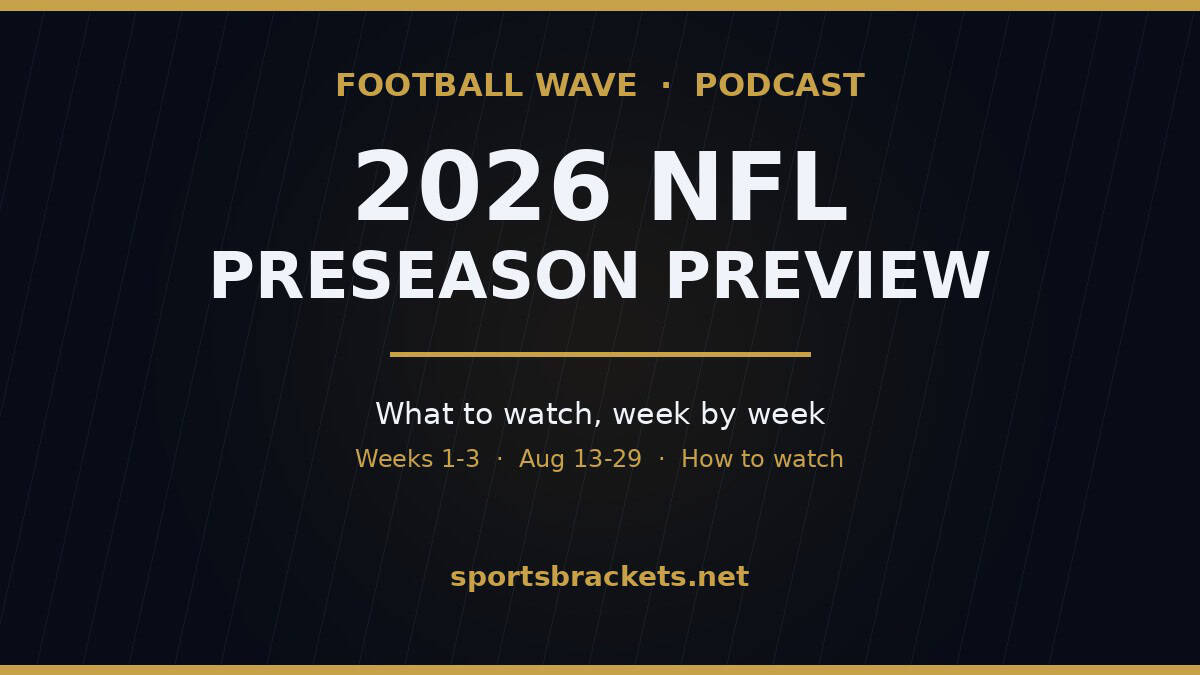2026 NFL preseason preview podcast, what to watch week by week
