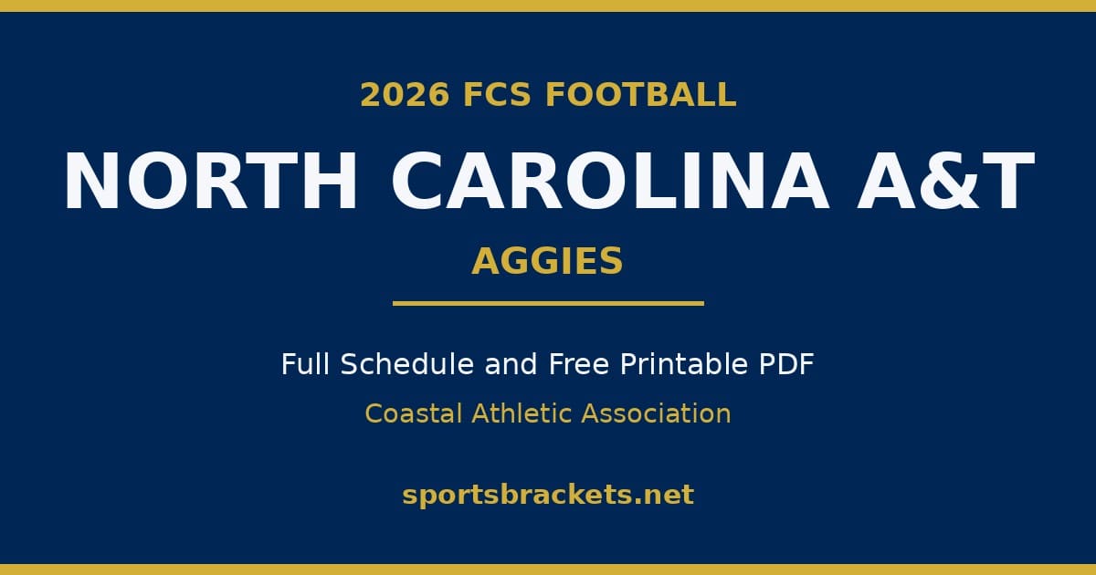 2026 North Carolina A&T Aggies football schedule